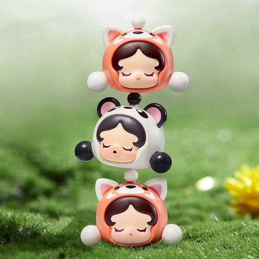 POP BEAN SKULLPANDA Panda Partner Set （Chengdu Limited Edition）Series  Figures