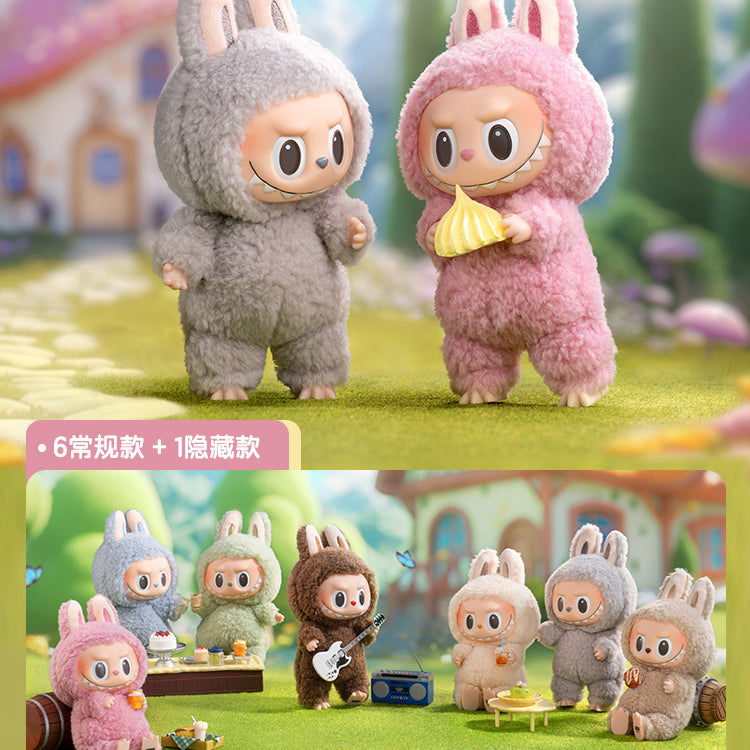 THE MONSTERS Exciting Macaron Vinyl Face Series Plush Dolls