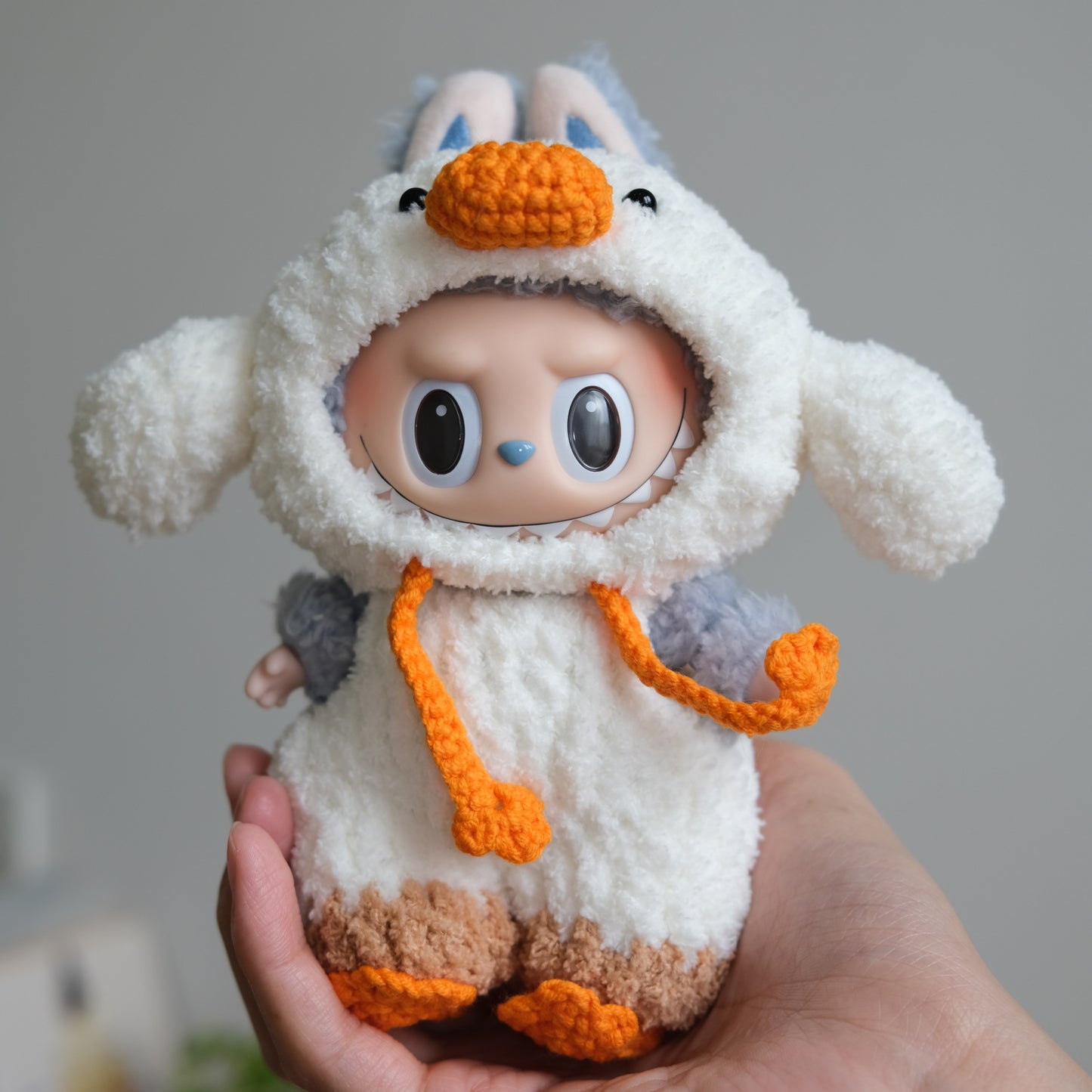 LABUBU Handmade Duck Clothes Doll